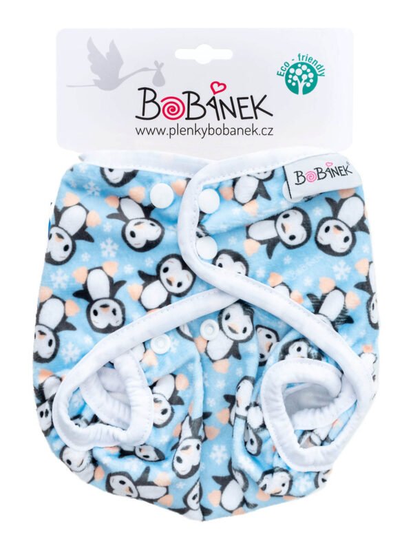 Vrchné nohavičky extra jemné patentky - Tučniaky