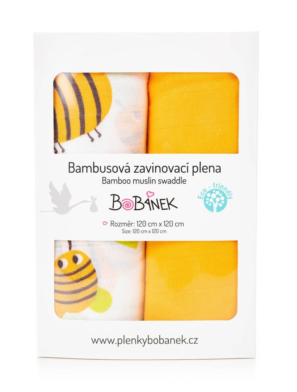 Bambusové zavinovacie plienky Duo Pack - Včielky