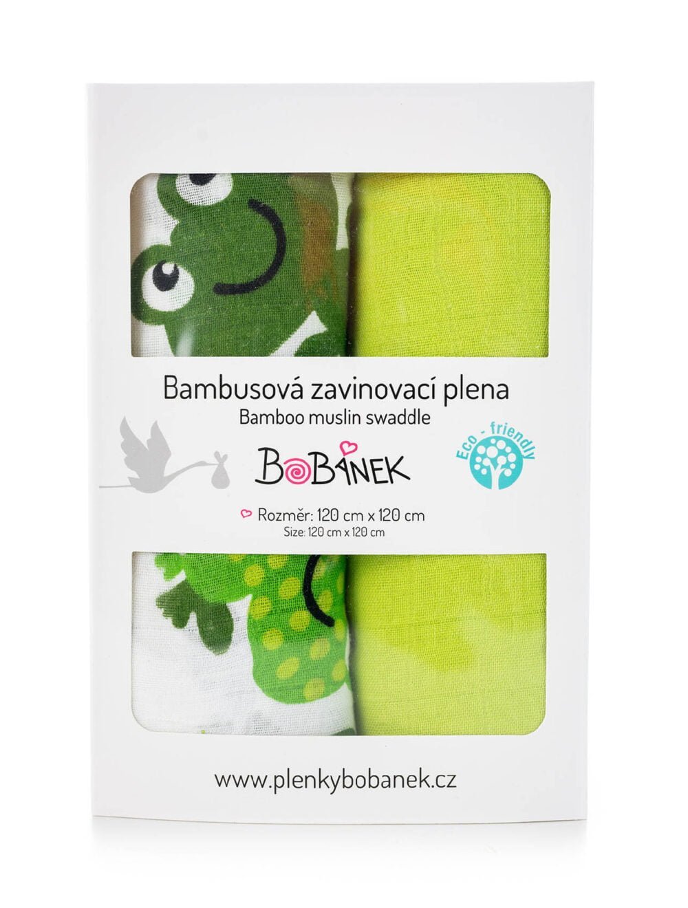 Bambusové zavinovacie plienky Duo Pack - Veselé žabky
