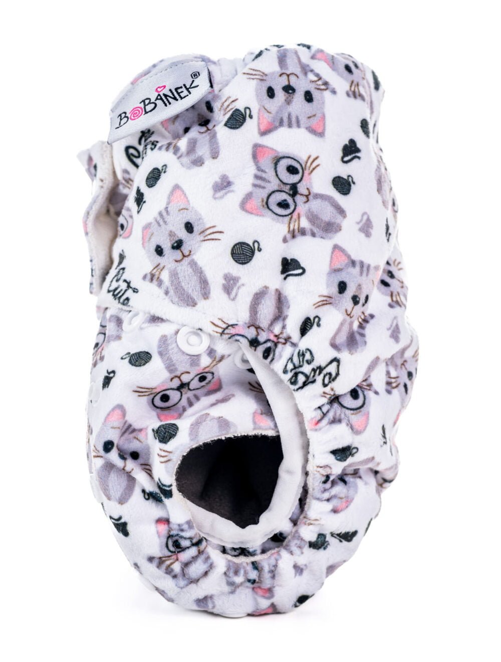 Kapsová extra jemná AIO plienka Premium patentky - Cute cats - Image 2