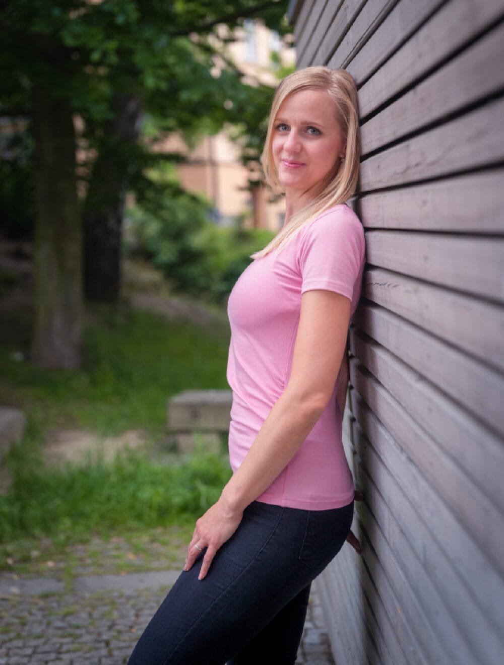 Dámske tričko UniFit krátky rukáv - Staroružové - Image 2