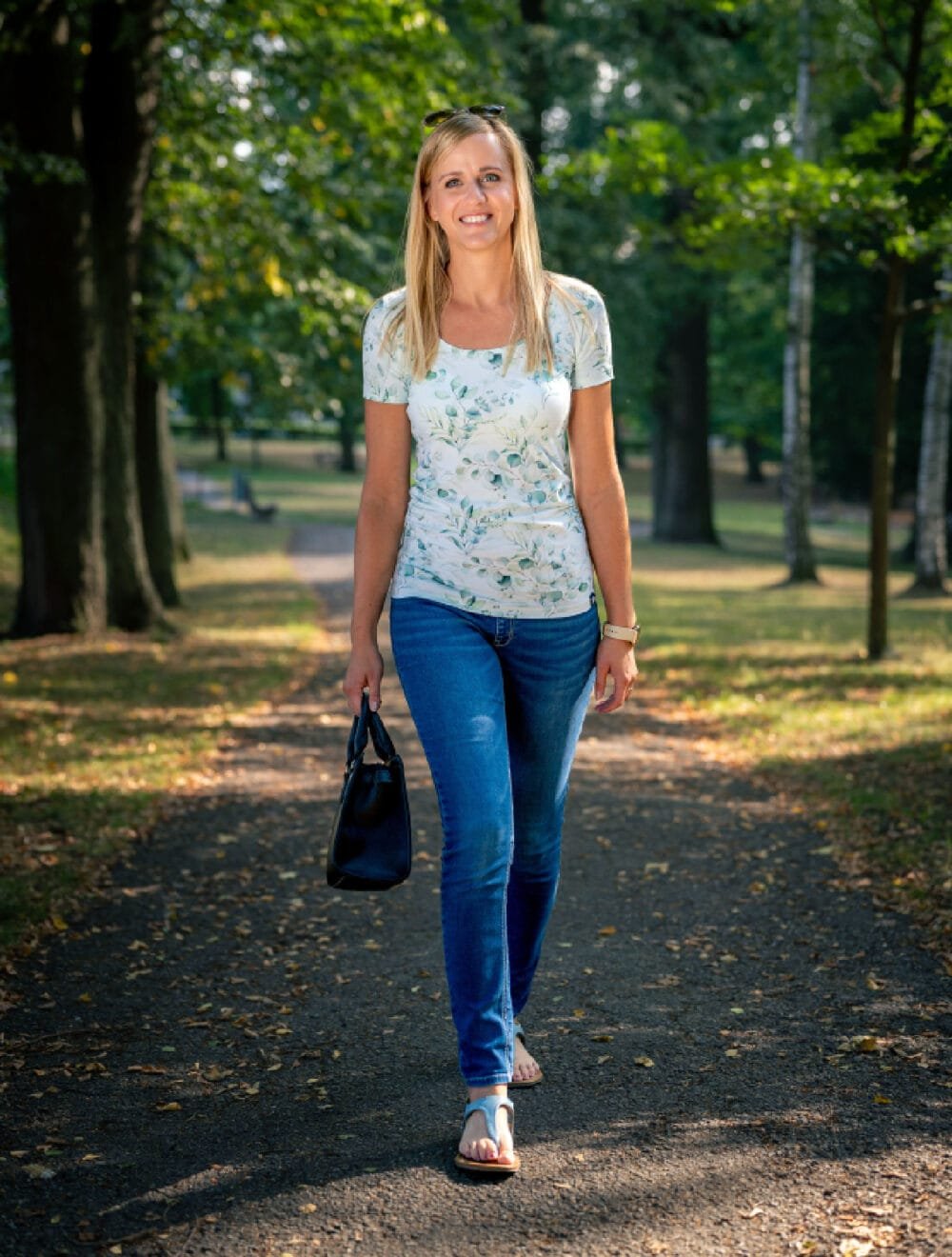 Dámske tričko UniFit krátky rukáv - Eukalyptové lístky - Image 4