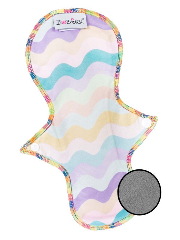 Látková vložka fleece - Dúhové vlnky