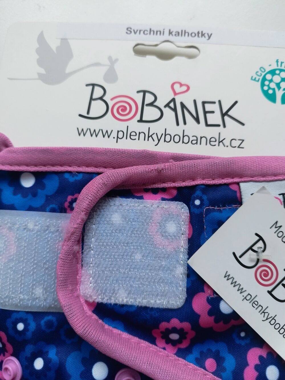 2. akosť
Vrchné nohavičky suchý zips - Modré květiny - Image 2